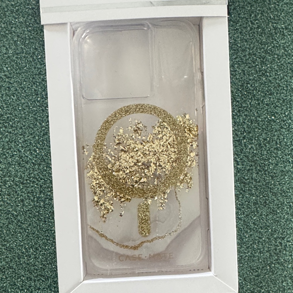 Case-Mate Glitter Gold iPhone 15 Pro Case - Picture 2 of 2